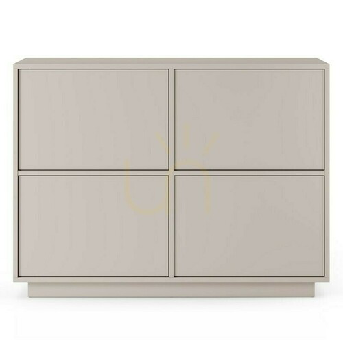 Check WASABI Four-Door Chest of Drawers, Cashmere Color by Nova Nook
