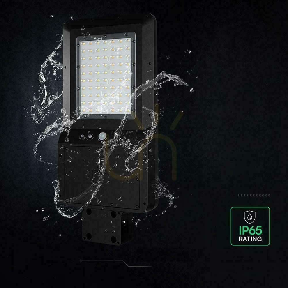 Display V-TAC 40W LED Solar Street Light, Black, IP65, 150 lm/W, CCT VT-ST43, 6000 lm V-TAC 40W LED Solar Street Light, Black, IP65, 150 lm/W, CCT VT-ST43, 6000 lm