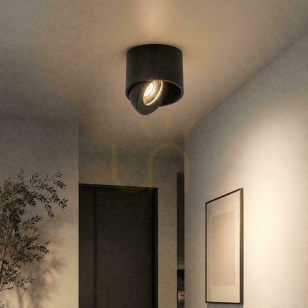 Show V-TAC LED CREE Tiltable Surface-Mounted Downlight, 12W, CRI90+, CCT, IP44, White, VT-110012CCT, 800 lm, 6-Year Warranty V-TAC LED CREE Tiltable Surface-Mounted Downlight, 12W, CRI90+, CCT, IP44, White, VT-110012CCT, 800 lm, 6-Year Warranty