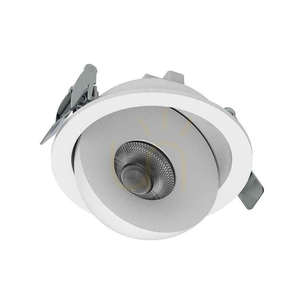 Check V-TAC LED CREE Recessed Tiltable Downlight, 12W, CRI90+, CCT, IP44, White, VT-110011CCT, 800 lm, 6-Year Warranty V-TAC LED CREE Recessed Tiltable Downlight, 12W, CRI90+, CCT, IP44, White, VT-110011CCT, 800 lm, 6-Year Warranty