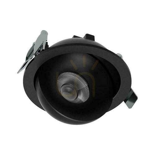 Check V-TAC LED CREE Recessed Tiltable Downlight, 12W, CRI90+, CCT, IP44, White, VT-110011CCT, 800 lm, 6-Year Warranty