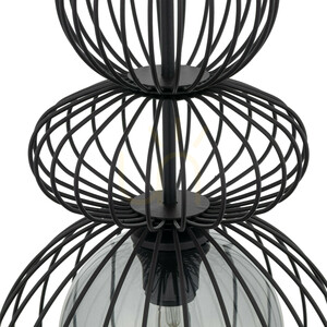 Kago Black Pendant Light 1 Xe27 small 4