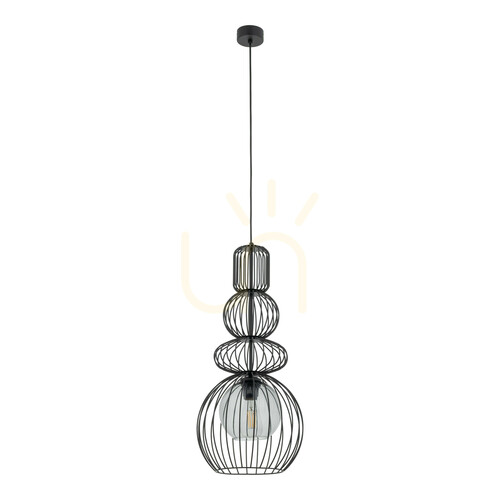 Check Kago Black Pendant Light 1 Xe27