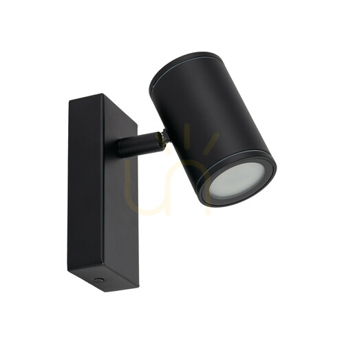 Check Nexo Black GU10 Wall Sconce IP44