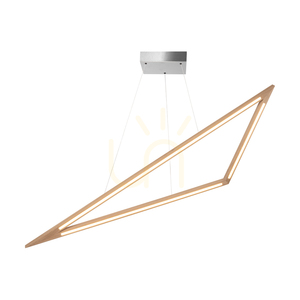 Vinci Pendant Light, Oiled Oak/Matte Nickel, 1xLED 35 W, Up&amp;Down, 155 cm small 1
