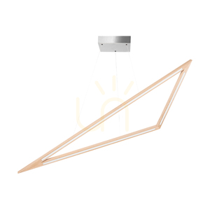 Vinci Pendant Light, Oiled Oak/Matte Nickel, 1xLED 35 W, Up&amp;Down, 155 cm small 0
