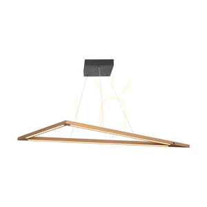 Vinci Pendant Light, Oiled Oak/Black, 1xLED 35 W, Up&amp;Down, 155 cm small 1