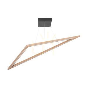 Vinci Pendant Light, Oiled Oak/Black, 1xLED 35 W, Up&amp;Down, 155 cm small 0