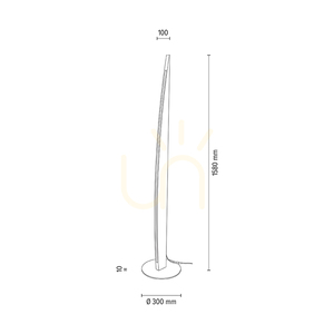 Dubai Floor Lamp, Oiled Oak/Black, 1xLED 33 W, Ø30 cm 5 Dubai Floor Lamp, Oiled Oak/Black, 1xLED 33 W, Ø30 cm small 5