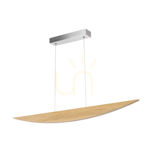 Dubai Pendant Light, Oiled Oak/Matte Nickel, 1xLED 23 W, Up&Down, 117 cm 0 Dubai Pendant Light, Oiled Oak/Matte Nickel, 1xLED 23 W, Up&Down, 117 cm small 0
