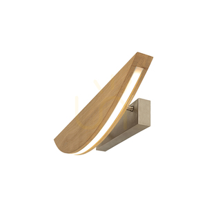 Dubai Wall Sconce, Oiled Oak/Matte Nickel, 1xLED 12.5 W, 56 cm 1 Dubai Wall Sconce, Oiled Oak/Matte Nickel, 1xLED 12.5 W, 56 cm small 1