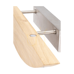Dubai Wall Sconce, Oiled Oak/Matte Nickel, 1xLED 12.5 W, 56 cm 2 Dubai Wall Sconce, Oiled Oak/Matte Nickel, 1xLED 12.5 W, 56 cm small 2