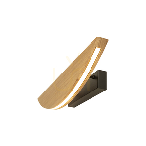 Dubai Wall Sconce, Oiled Oak/Black, 1xLED 12.5 W, 56 cm 1 Dubai Wall Sconce, Oiled Oak/Black, 1xLED 12.5 W, 56 cm small 1