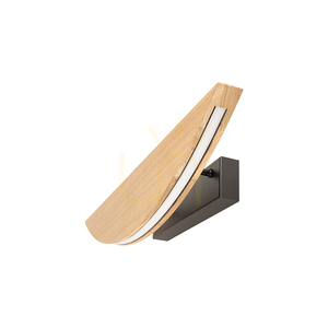 Dubai Wall Sconce, Oiled Oak/Black, 1xLED 12.5 W, 56 cm 0 Dubai Wall Sconce, Oiled Oak/Black, 1xLED 12.5 W, 56 cm small 0