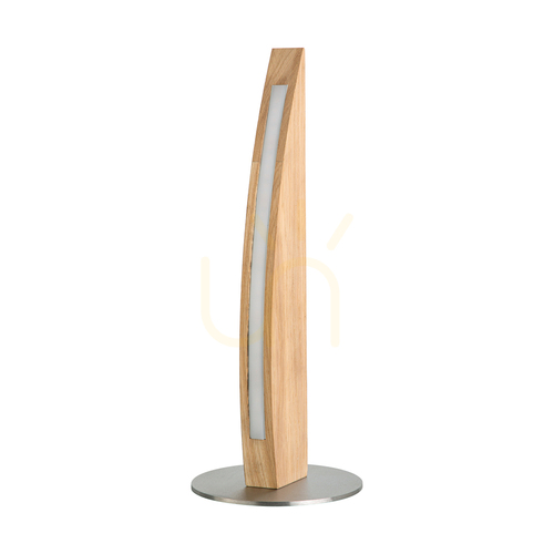 Check Dubai Table Lamp, Oiled Oak/Matte Nickel, 1xLED 8 W, Ø15 cm