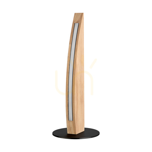Check Dubai Table Lamp, Oiled Oak/Black, 1xLED 8 W, Ø15 cm