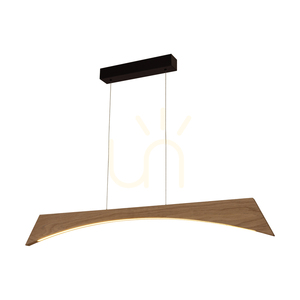 Ziad Pendant Light, Oiled Oak/Black, 1xLED 23 W, Up&Down, 118 cm 1 Ziad Pendant Light, Oiled Oak/Black, 1xLED 23 W, Up&Down, 118 cm small 1