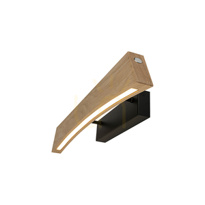 Ziad Wall Sconce, Oiled Oak/Black, 1xLED 11.5 W, 56 cm small 1