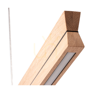 Twin Pendant Light, Oiled Oak/Black, 3xLED 29 W, Up&Down, 120 cm 3 Twin Pendant Light, Oiled Oak/Black, 3xLED 29 W, Up&Down, 120 cm small 3