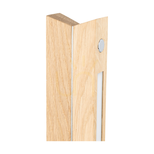 Check Brinova Twin LED table lamp – oiled oak, matt nickel, 3000 K