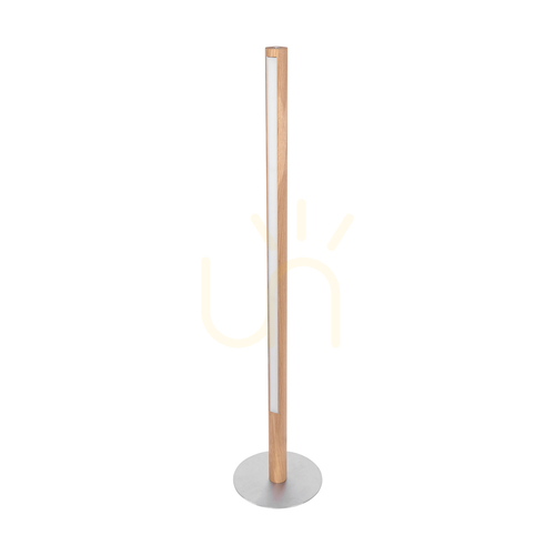 Check Conor Floor Lamp, Oiled Oak/Matte Nickel, 1xLED 32 W, Ø30 cm