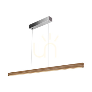 Riflet Pendant Light, Oiled Oak/Matte Nickel, 3xLED, 28 W, Up&amp;Down, 120 cm small 1