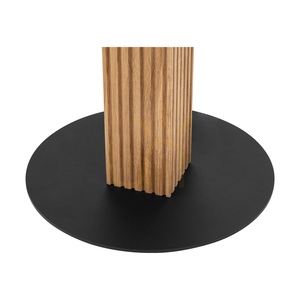 Riflet Floor Lamp, Oiled Oak/Black, Brown-Black-Gold Lampshade, 1xE27, Ø50 cm 2 Riflet Floor Lamp, Oiled Oak/Black, Brown-Black-Gold Lampshade, 1xE27, Ø50 cm small 2