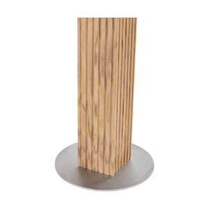 Riflet Table Lamp, Oiled Oak/Matte Nickel, Cream and Silver Lampshade, 1xE27, 36 cm 2 Riflet Table Lamp, Oiled Oak/Matte Nickel, Cream and Silver Lampshade, 1xE27, 36 cm small 2