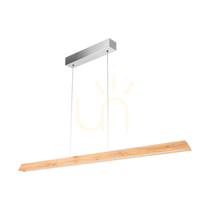 Derott Pendant Light, Oiled Oak/Matte Nickel, 3xLED, 42 W, Up&Down, 115 cm small 0