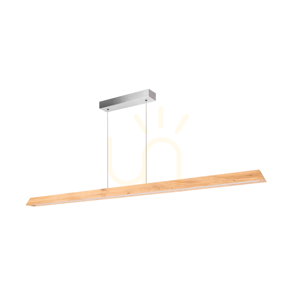 Check Derott Pendant Light, Oiled Oak/Matte Nickel, 3xLED, 56 W, Up&Down, 160 cm Derott Pendant Light, Oiled Oak/Matte Nickel, 3xLED, 56 W, Up&Down, 160 cm