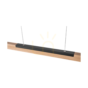 Jonas Pendant Light, Oiled Oak/Black, 1xLED 17.3 W, Up&Down, 118 cm 2 Jonas Pendant Light, Oiled Oak/Black, 1xLED 17.3 W, Up&Down, 118 cm small 2