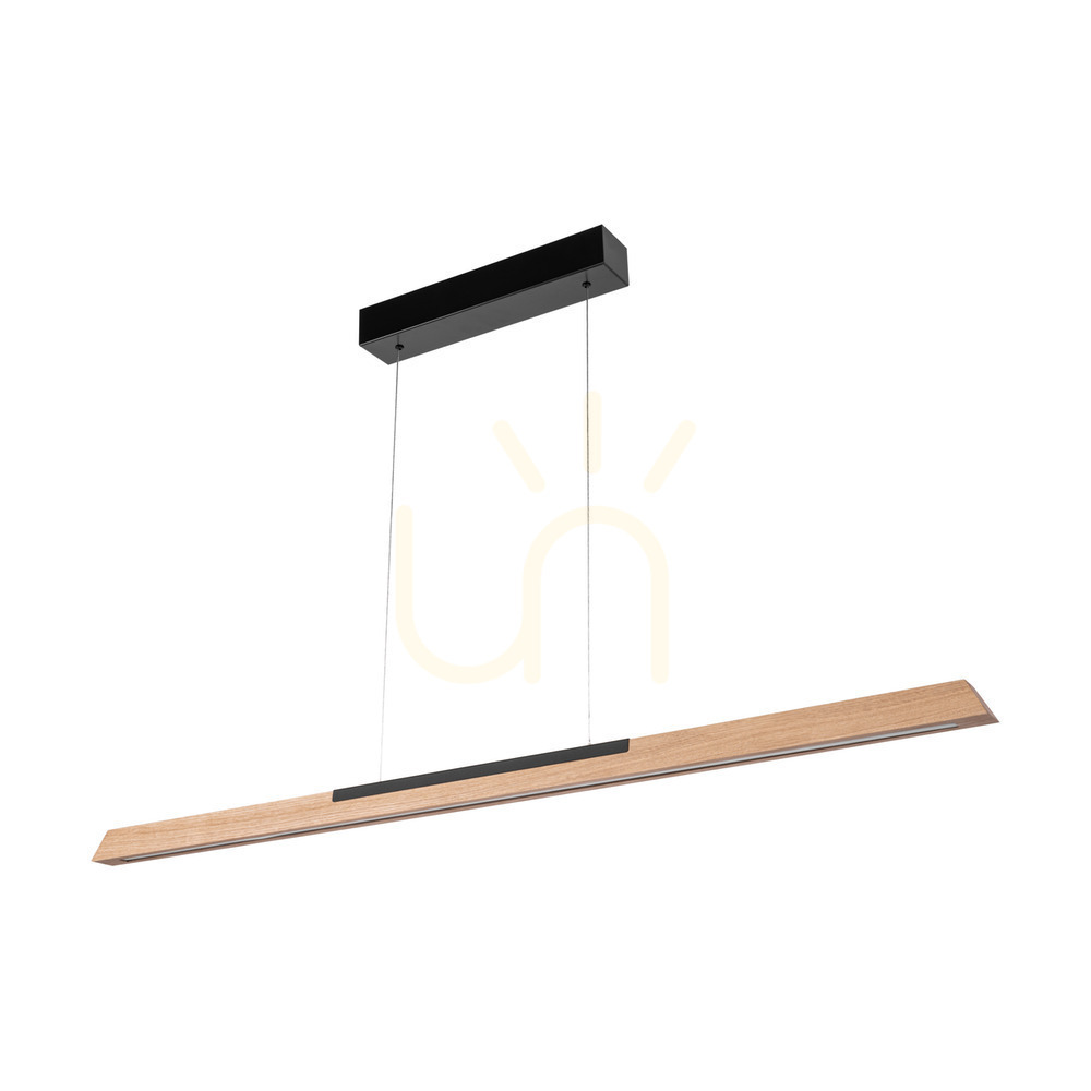 Check Jonas Pendant Light, Oiled Oak/Black, 1xLED 17.3 W, Up&Down, 118 cm Jonas Pendant Light, Oiled Oak/Black, 1xLED 17.3 W, Up&Down, 118 cm