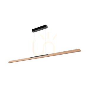 Jonas Pendant Light, Oiled Oak/Black, 1xLED 25 W, Up&Down, 160 cm 0 Jonas Pendant Light, Oiled Oak/Black, 1xLED 25 W, Up&Down, 160 cm small 0