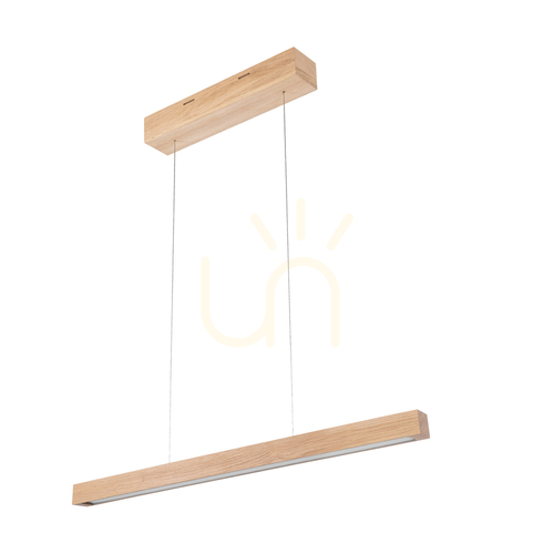Check Smal CCT Pendant Light, Oiled Oak, 1xLED 26.4 W, Up&amp;Down, 80 cm