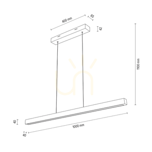 Smal CCT Pendant Light, Oiled Oak, 1xLED, 33.4 W, 100 cm 4 Smal CCT Pendant Light, Oiled Oak, 1xLED, 33.4 W, 100 cm small 4