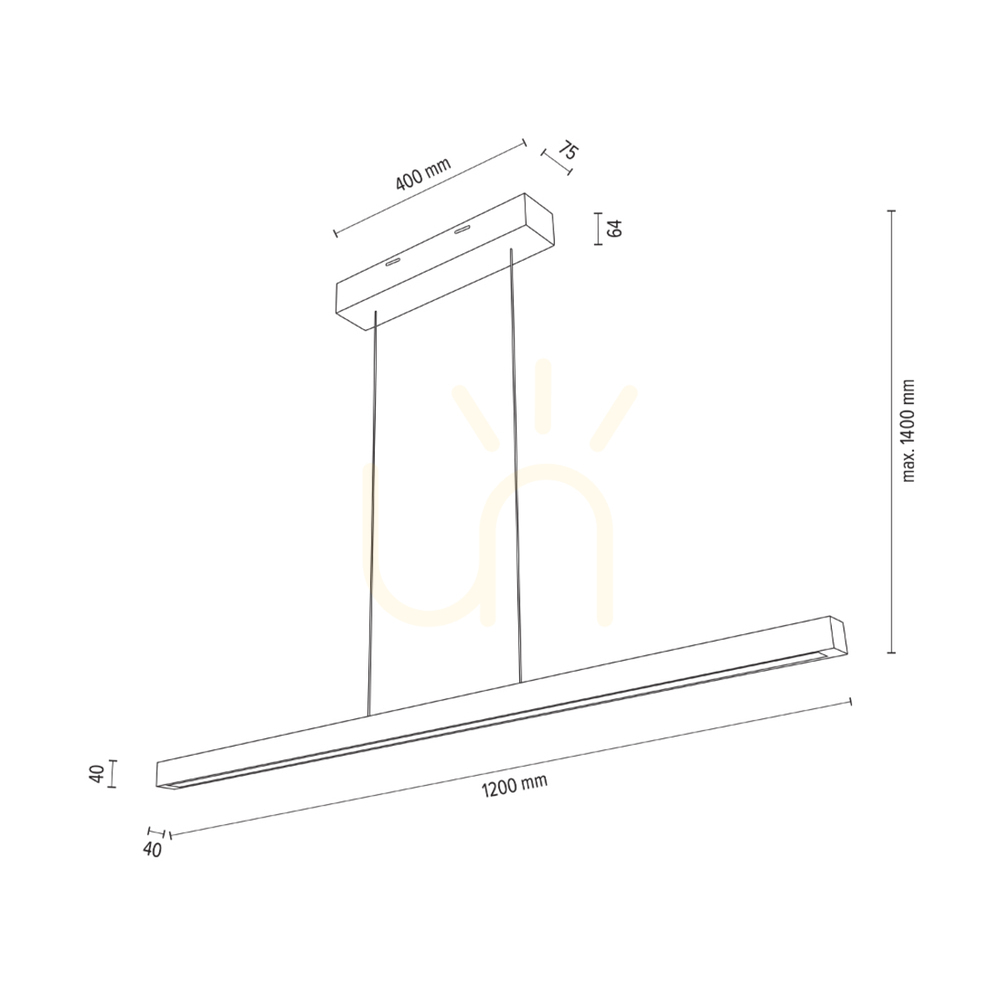 Display Smal CCT Pendant Light, Oiled Oak, 1xLED 36.9 W, Up&Down, 120 cm Smal CCT Pendant Light, Oiled Oak, 1xLED 36.9 W, Up&Down, 120 cm