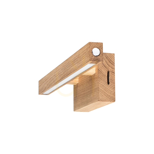 Check Smal CCT Wall Sconce, Oiled Oak, 1xLED 5.4 W, 40 cm