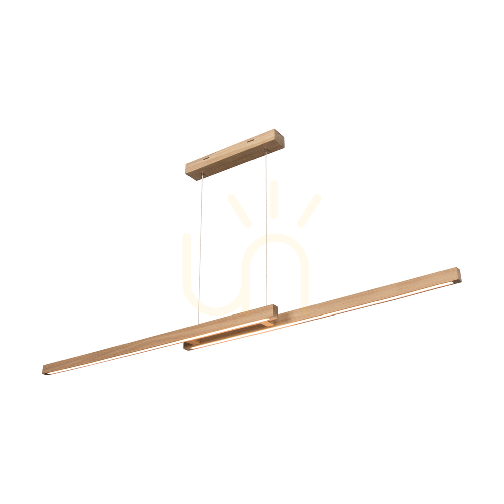 Smal CCT Pendant Light, Oiled Oak, 2xLED, 34.3 W, 150 cm