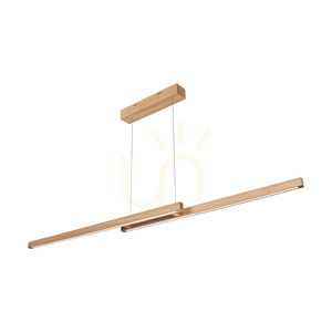 Brinova SMAL CCT pendant light, oiled oak, 2×LED 34.3 W, 150 cm small 0