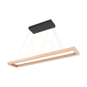Legno Pendant Light, Oiled Oak/Black, 3xLED, 68 W, Up&amp;Down, 124.5 cm small 0