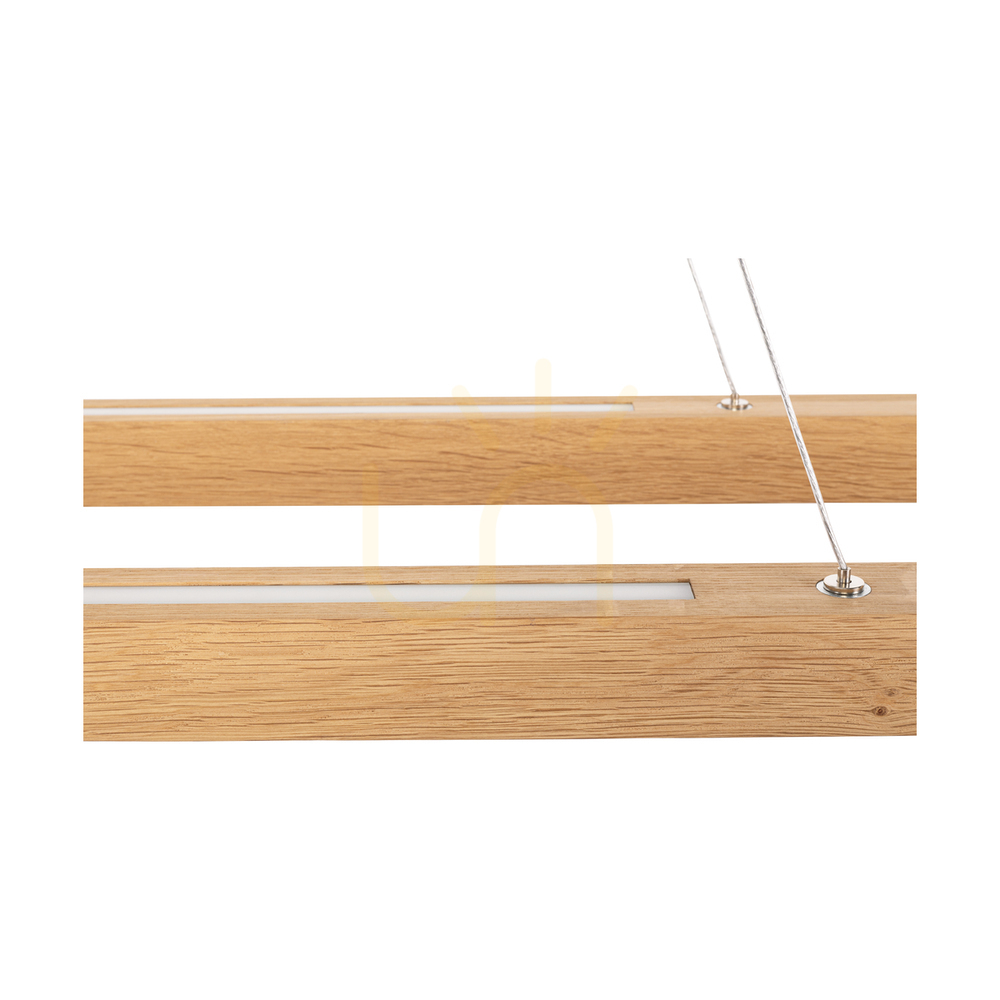 Display Legno Pendant Light, Oiled Oak/Matte Nickel, 3xLED, 80 W, Up&Down, 164.5 cm Legno Pendant Light, Oiled Oak/Matte Nickel, 3xLED, 80 W, Up&Down, 164.5 cm
