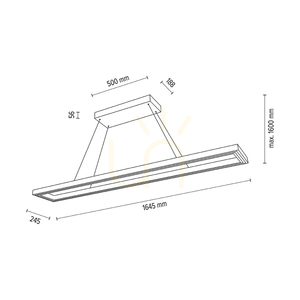 Legno Pendant Light, Oiled Oak/Matte Nickel, 3xLED, 80 W, Up&Down, 164.5 cm 4 Legno Pendant Light, Oiled Oak/Matte Nickel, 3xLED, 80 W, Up&Down, 164.5 cm small 4