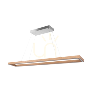 Legno Pendant Light, Oiled Oak/Matte Nickel, 3xLED, 80 W, Up&Down, 164.5 cm 0 Legno Pendant Light, Oiled Oak/Matte Nickel, 3xLED, 80 W, Up&Down, 164.5 cm small 0