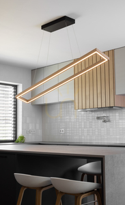 Legno Pendant Light, Oiled Oak/Black, 3xLED, 80 W, Up&amp;Down, 164.5 cm small 4