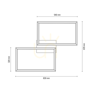 Ramme Ceiling Light / Wall Sconce, Oiled Oak, 2xLED, 48 W, 83 cm 3 Ramme Ceiling Light / Wall Sconce, Oiled Oak, 2xLED, 48 W, 83 cm small 3