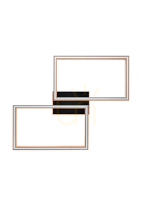 Ramme Ceiling Light / Wall Sconce, Oiled Oak/Black, 2xLED, 48 W, 83 cm small 0