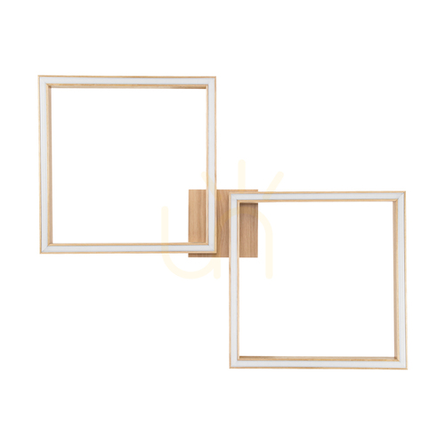 Check Ramme Ceiling Light / Wall Sconce, Oiled Oak, 2xLED, 48 W, 89 cm