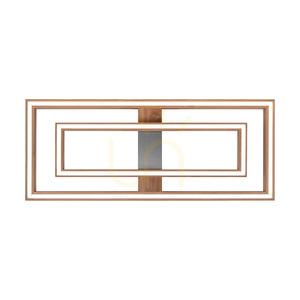 Ramme Ceiling Light / Wall Sconce, Oiled Oak/Matte Nickel, 2xLED, 55.5 W, 83.7 cm 1 Ramme Ceiling Light / Wall Sconce, Oiled Oak/Matte Nickel, 2xLED, 55.5 W, 83.7 cm small 1