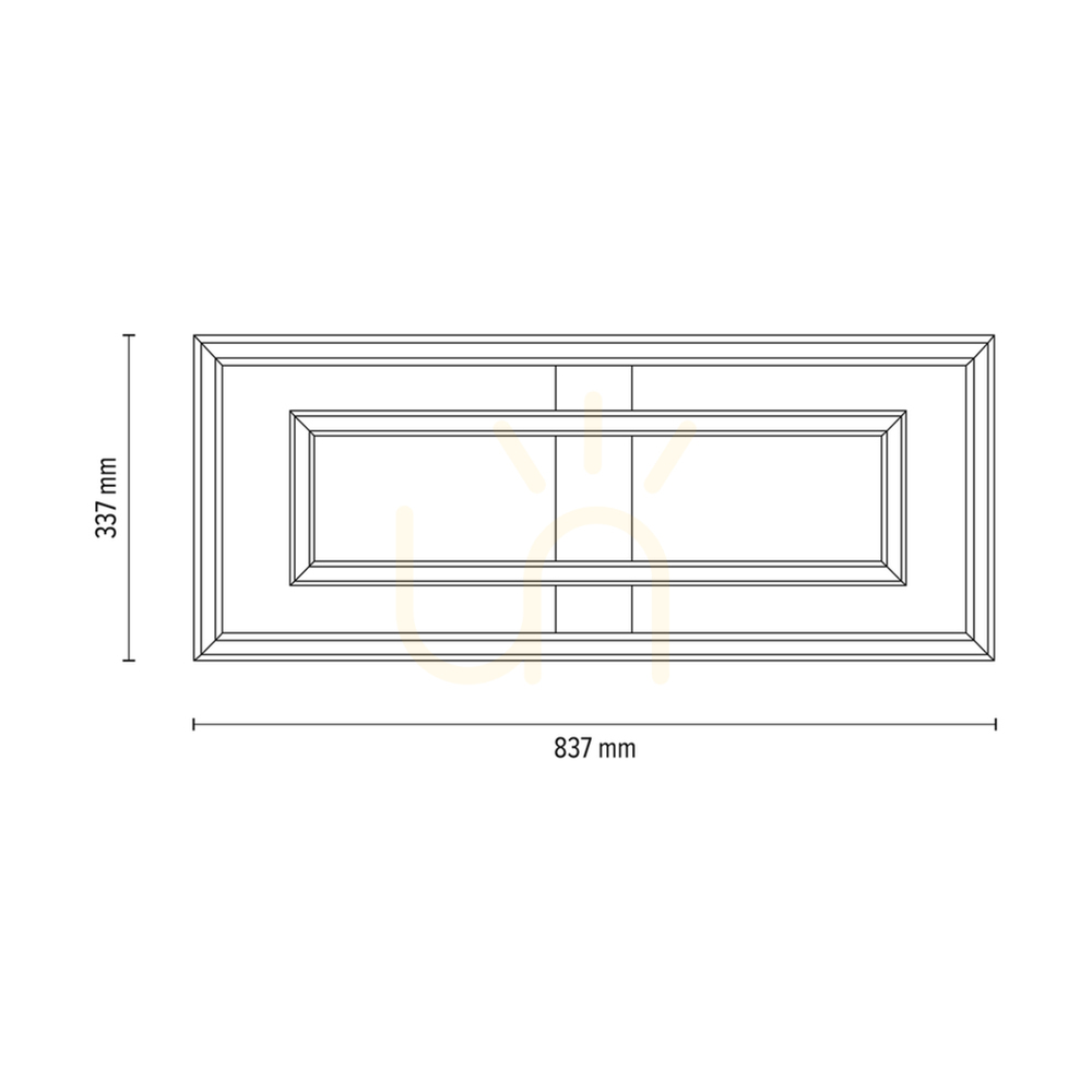 Show Ramme Ceiling Light / Wall Sconce, Oiled Oak/Matte Nickel, 2xLED, 55.5 W, 83.7 cm Ramme Ceiling Light / Wall Sconce, Oiled Oak/Matte Nickel, 2xLED, 55.5 W, 83.7 cm