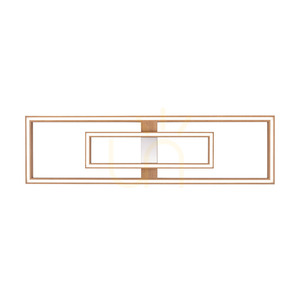 Ramme Ceiling Light / Wall Sconce, Oiled Oak/Matte Nickel, 2xLED, 67.5 W, 123.7 cm small 1